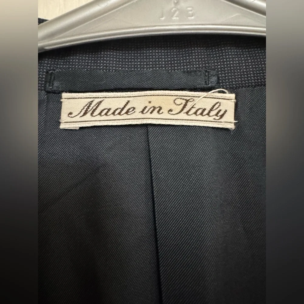 Bruno Magli Roma Blazer | Made in Italy | 100% Wool Super 100’s | Navy Size 44 L